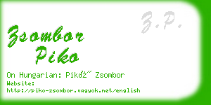 zsombor piko business card